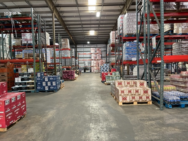 Pallets in warehouse